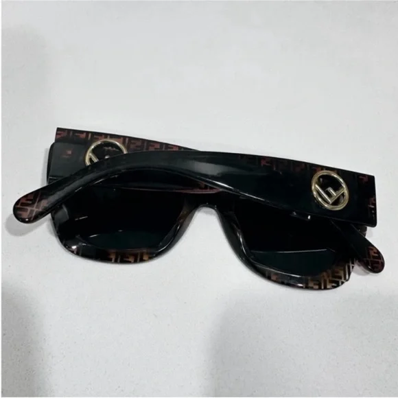 Fendi Women's Cat-Eye Sunglasses - Black and Brown - Picture 3 of 13